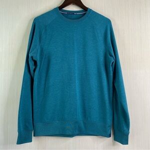 Southern Tide Men’s Anchorage Long Sleeve Pullover Crew Neck Teal Small